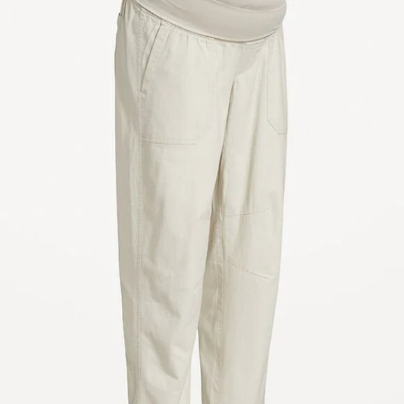 Maternity Rollover Waist Pulla Utility Pants - Picture 2 of 8